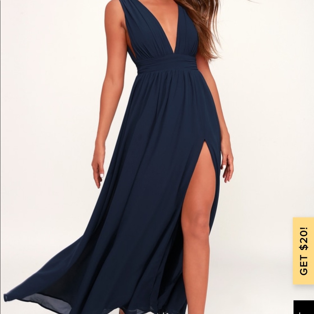 Lulus Heavenly Hues Navy Blue